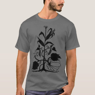 T-shirt Trois soeurs Corn, haricots et courge