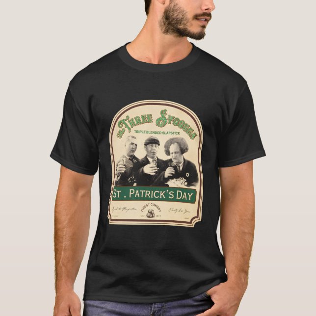 T-shirt Trois Stooges Saint Patrick'S Day (Devant)