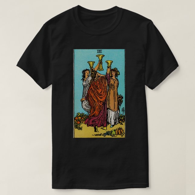 T-shirt Trois tasses Tarot (Design devant)