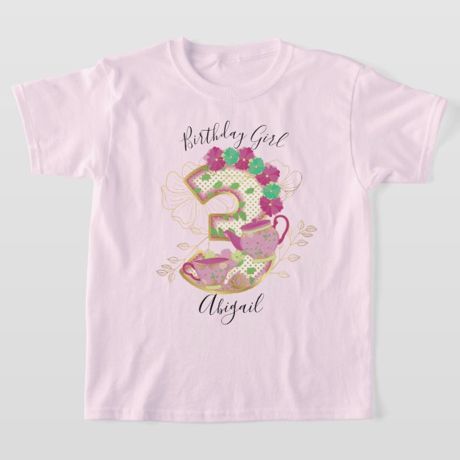 T-shirt Trois Tea Party | Floral (Poser)