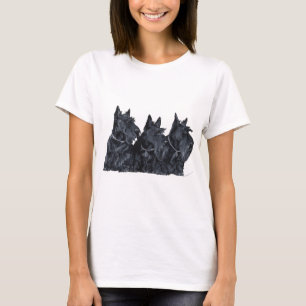 T-shirt Trois Terriers écossais