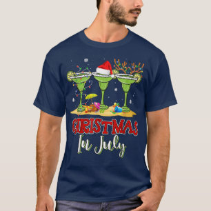 T-shirt Trois Verre de Margarita drôle Boire Noël dans