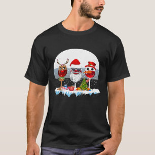 T-shirt Trois verres de vin Noël Noël Noël Noël Noël Noël 