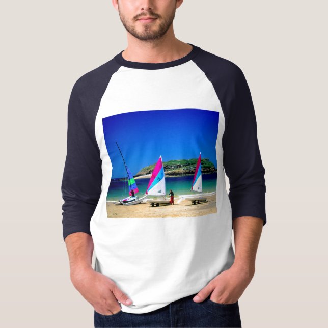 T-shirt Trois voiliers à St Malo (Devant)
