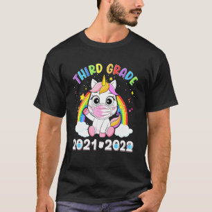 T-shirt Troisième Année 2021 2022 Masque Unicorn Retour À