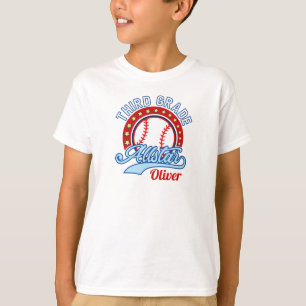 T-shirt Troisième année de baseball Toute l'étoile Reto