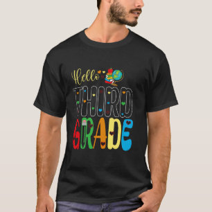 T-shirt Troisième année Funny 1er jour de l'école Enseigna