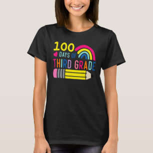 T-shirt Troisième Année Heureux 100 Jours D'École Retour À