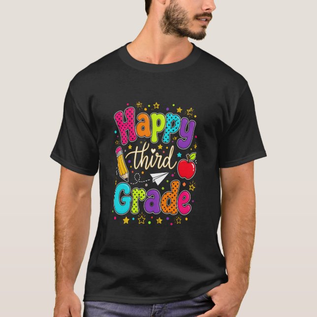 T-shirt Troisième année joyeuse (Devant)
