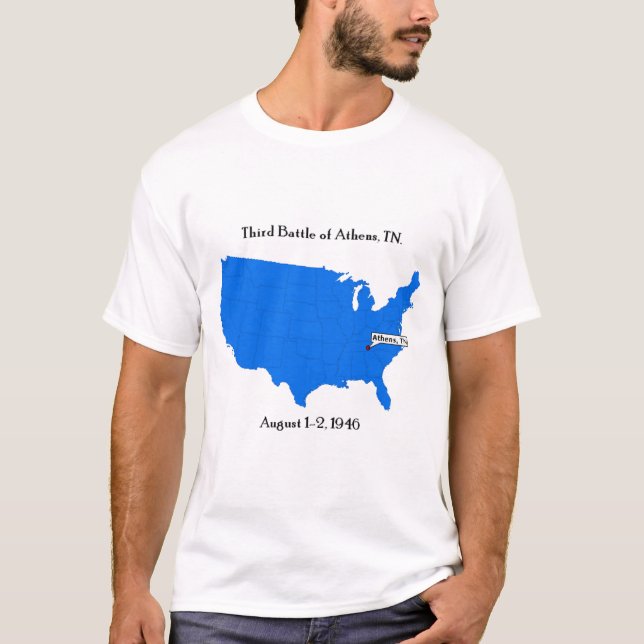 T-shirt Troisième bataille d'Athènes, TN. (Devant)