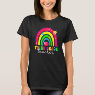 T-shirt Troisième Classe Arc-en-ciel coloré Retour À L'Éco