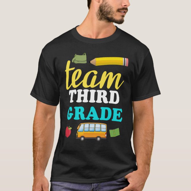 T-shirt troisième classe d'équipe (Devant)
