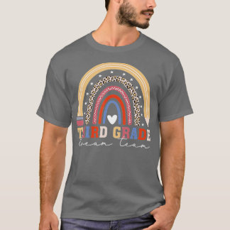 T-shirt Troisième classe enseignant équipe rêve arc-en-cie