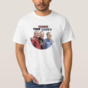 T-shirt Troisième fois chanceuse : Jeb Bush 2016