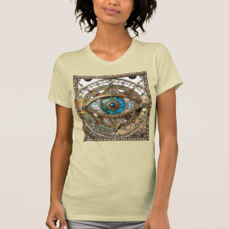 T-shirt Troisième œil panneau de fenêtre orné