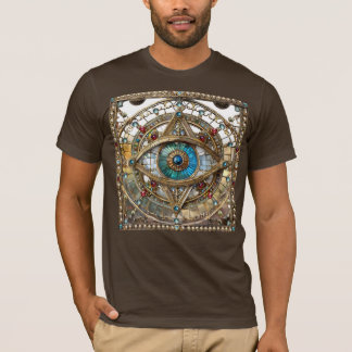 T-shirt Troisième œil panneau de fenêtre orné