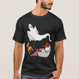 T-shirt Troll Moomin bleu de ski coincé dans la neige Jeux