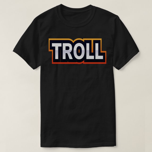 T-shirt Troll Trolling Gamer (Design devant)