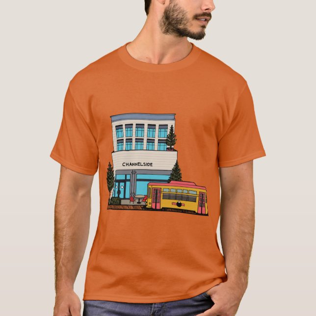 T-shirt Trolley Passing Through Channelside in Tampa Activ (Devant)