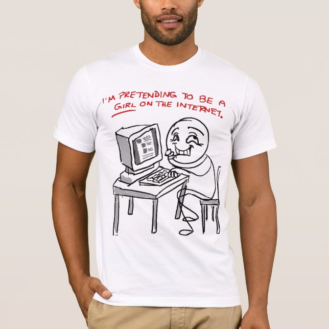 T-shirt Trolling at The Internet (Devant)