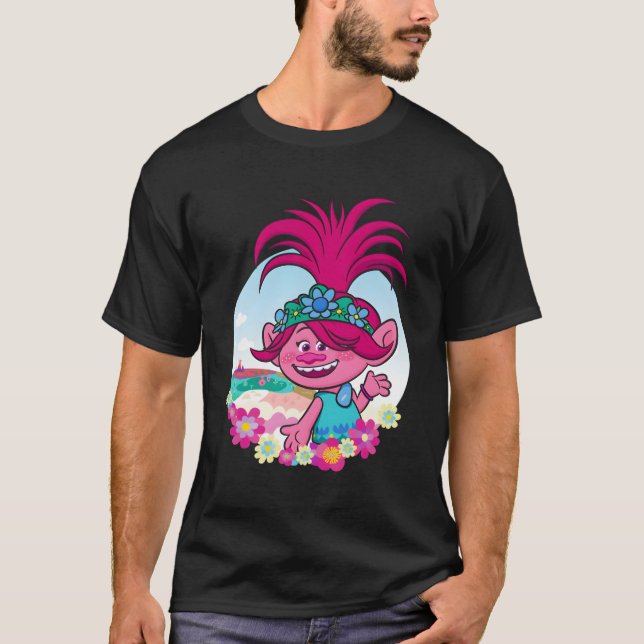 T-shirt Trolls World Tour Terre Populaire (Devant)