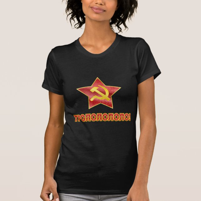 T-shirt Trololo dans le Cyrillique (Devant)