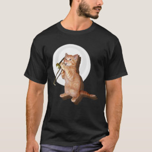 T-shirt Trombone Chat drôle