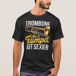 T-shirt Trombone Comme Une Fanfare De Jazz Pour Trompette