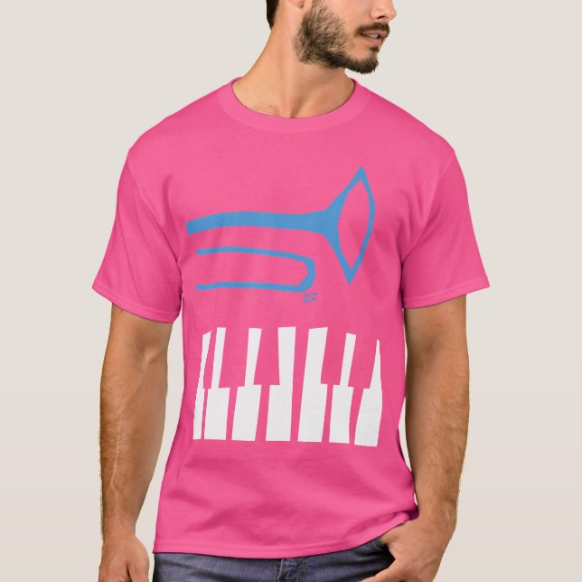 T-shirt Trombone Et Piano (Devant)