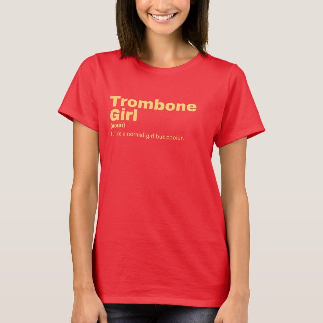 T-shirt Trombone  Girl - Trombone  (Devant)