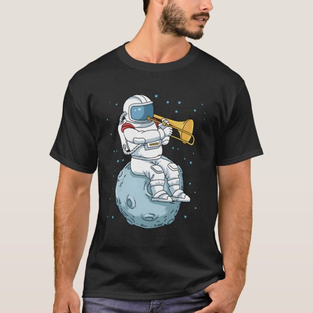 T-shirt Trombone Jazz Music Marching Band Trombone (Devant)