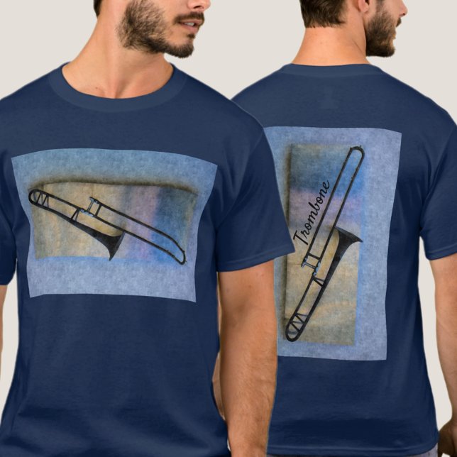 T-shirt Trombone Jazzy Artistique Blues (Créateur téléchargé)
