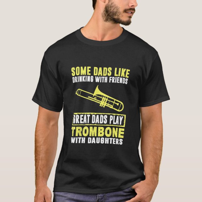 T-shirt Trombone - Les Grands Dads Trombone Avec Faughty F (Devant)