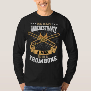 T-shirt Trombone Mucisian Brass Instrument Trombonist Man