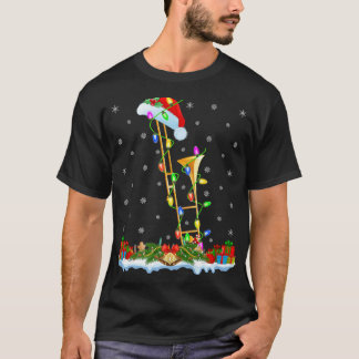 T-shirt Trombone Music Lover Matching Santa Hat Trombone C