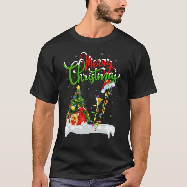 T-shirt Trombone Music   Xmas Decorations Trombone Christm (Devant)