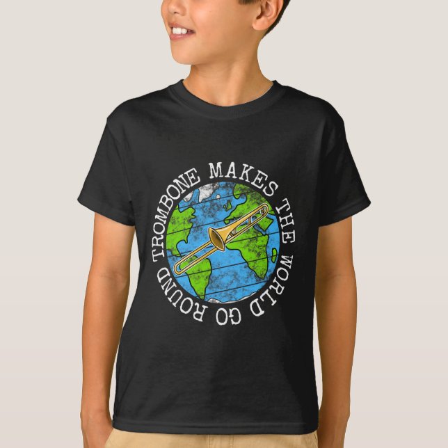 T-shirt Trombone Rend Le Monde Parcouru (Devant)