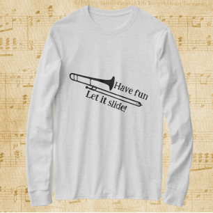 T-shirt Trombone s'amusent laissez-le glisser