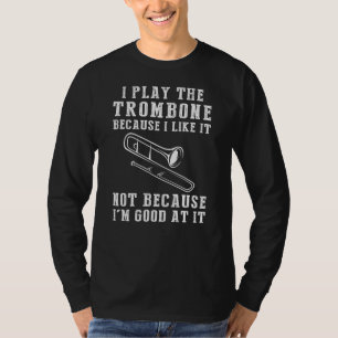 T-shirt Trombone Tunes & Chuckles - Drôle Trombonist Tee,