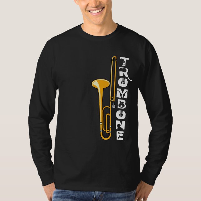 T-shirt Trombone verticale (Devant)