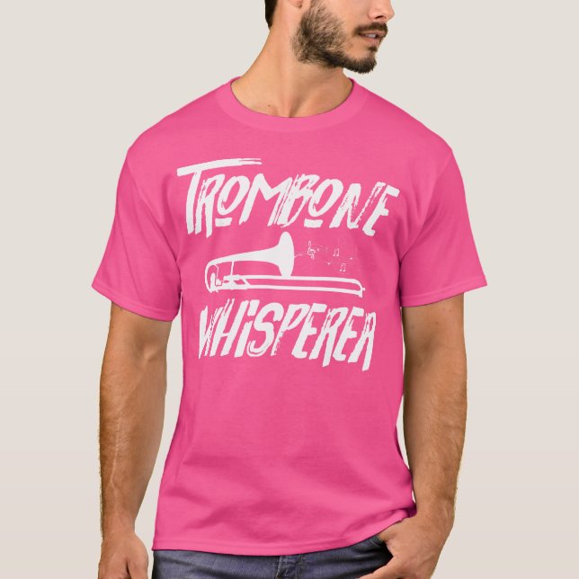 T-shirt Trombone Whisperer Trombonist Jazz (Devant)