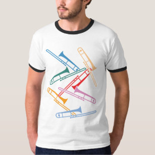 T-shirt Trombones colorés