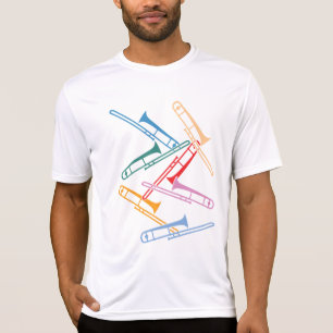 T-shirt Trombones colorés