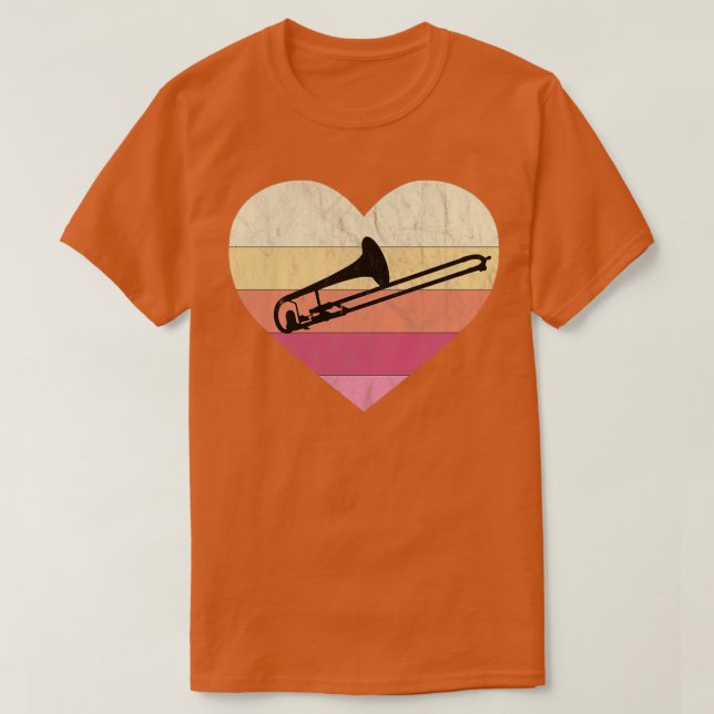 T-shirt Tromboniste Aime Jouer Trombone (Design devant)