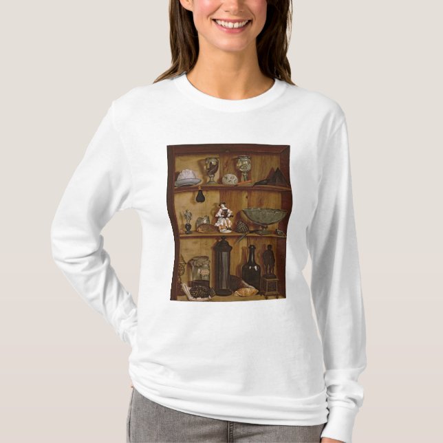 T-shirt Trompe - l ' oeil avec une statuette de Hercule (Devant)