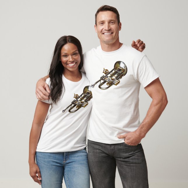 T-shirt Trompette avec Lyre (Unisexe)