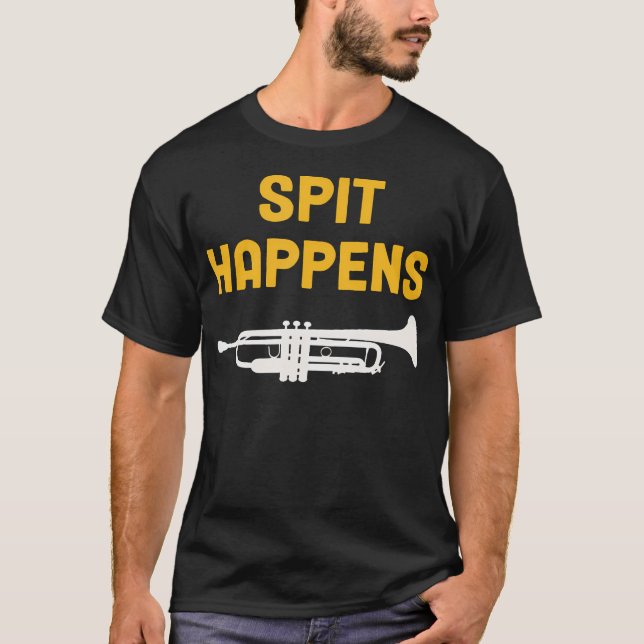 T-shirt Trompette drôle de crachat (Devant)