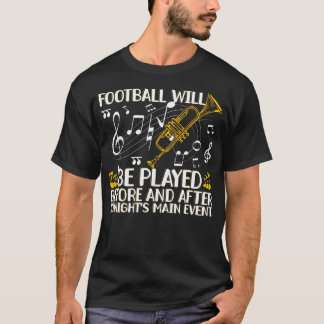 T-shirt Trompette drôle de la fanfare Football Vs Main Eve