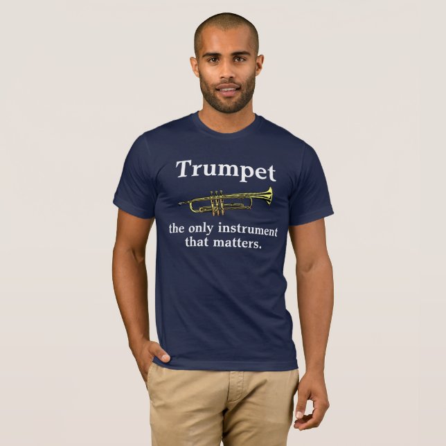 T-shirt Trompette : le seul instrument qui importe (Devant entier)