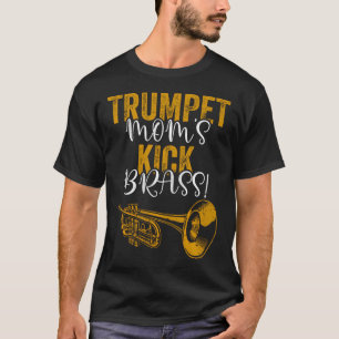 T-shirt Trompette Maman Coup de pied laiton Marching École